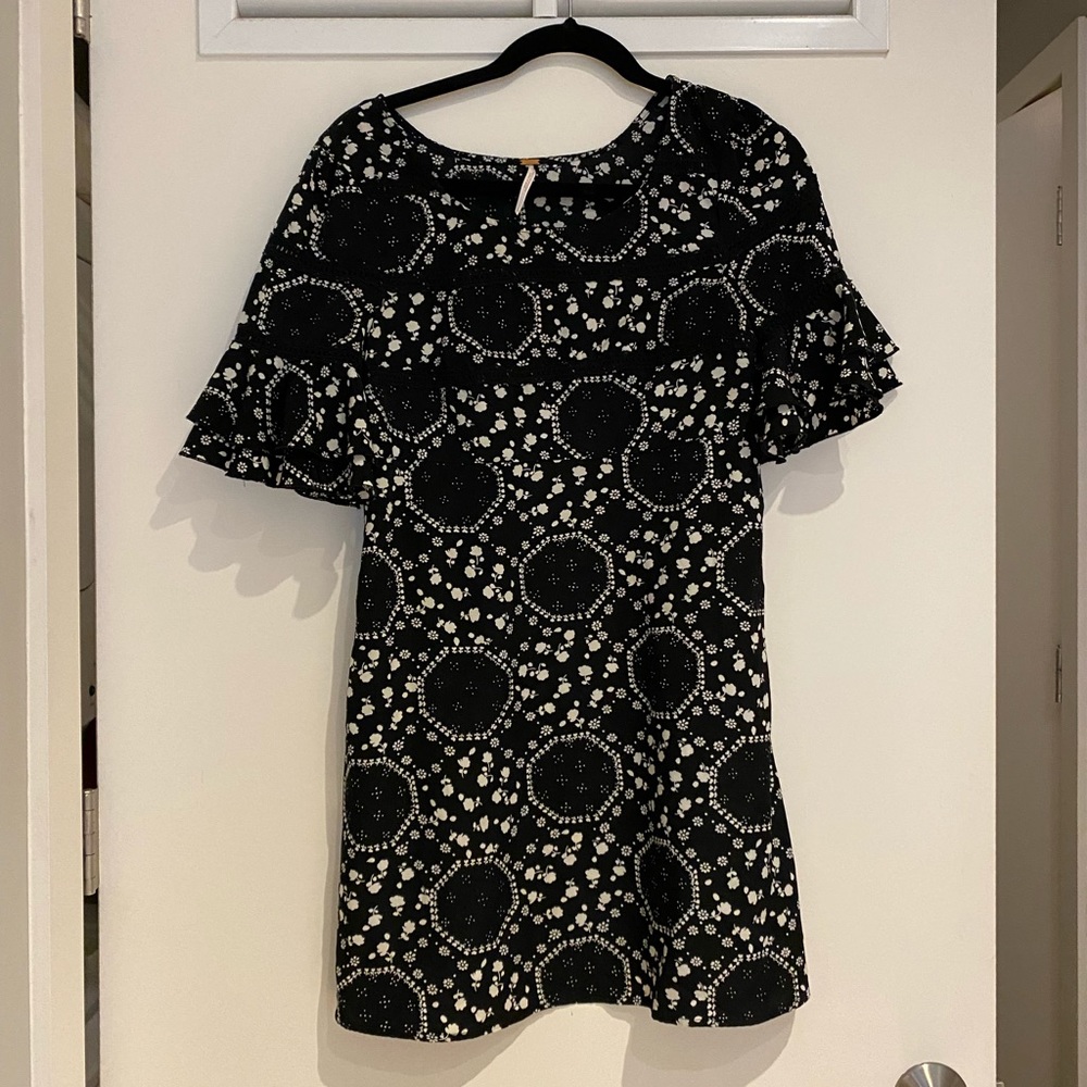 Free people Black and White Dress